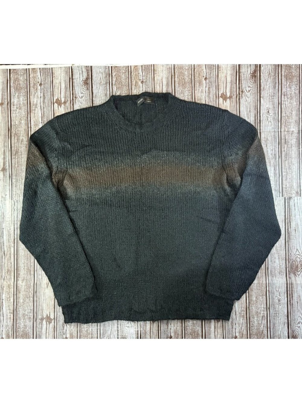 Boss Hugo Boss knit Mohair Blend Sweater size XL Black multi made in Italy